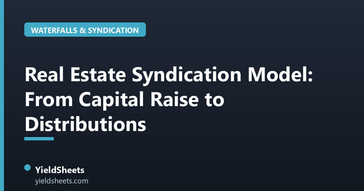 Real Estate Syndication Model: From Capital Raise to Distributions