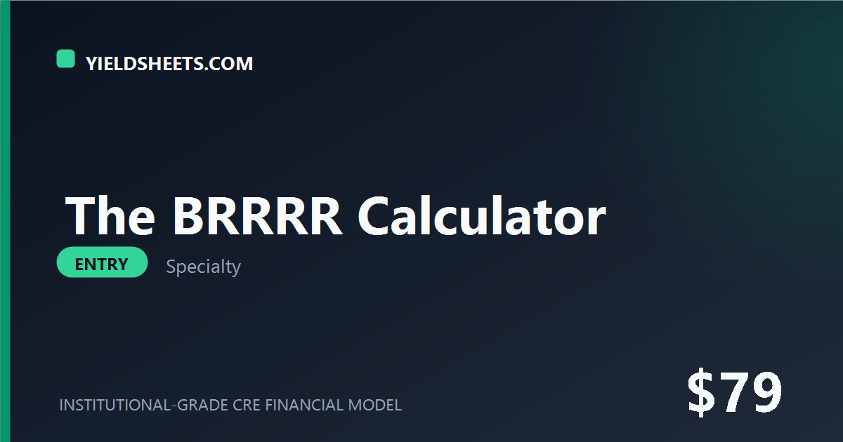 The BRRRR Calculator
