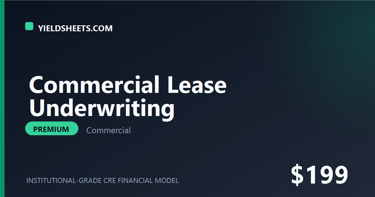Commercial Lease Underwriting