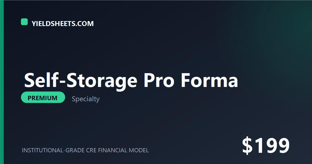 Self-Storage Pro Forma