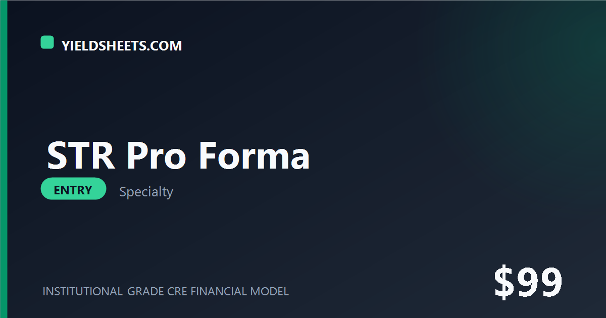 STR Pro Forma